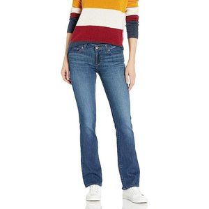 Levis 715 Bootcut Jeans Blue Medium Wash Womens Size 29 Stretch Denim